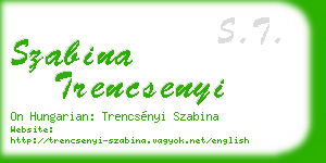 szabina trencsenyi business card