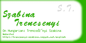 szabina trencsenyi business card